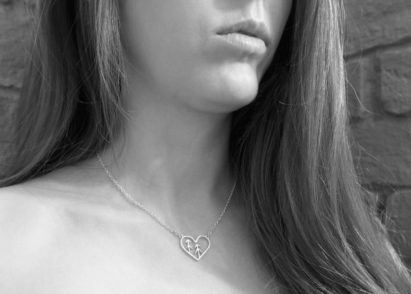 Love the Forest Handmade Sterling Silver Tree Heart Necklace - Peak Jewellery