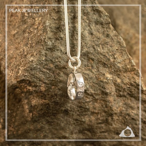 Scafell Pike Mountain Necklace Handmade Sterling Silver Mountain Pendant Necklace, Lake District - Peak Jewellery